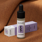 french lavender essential oil with blanket background