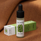 tea tree essential oil with blanket background